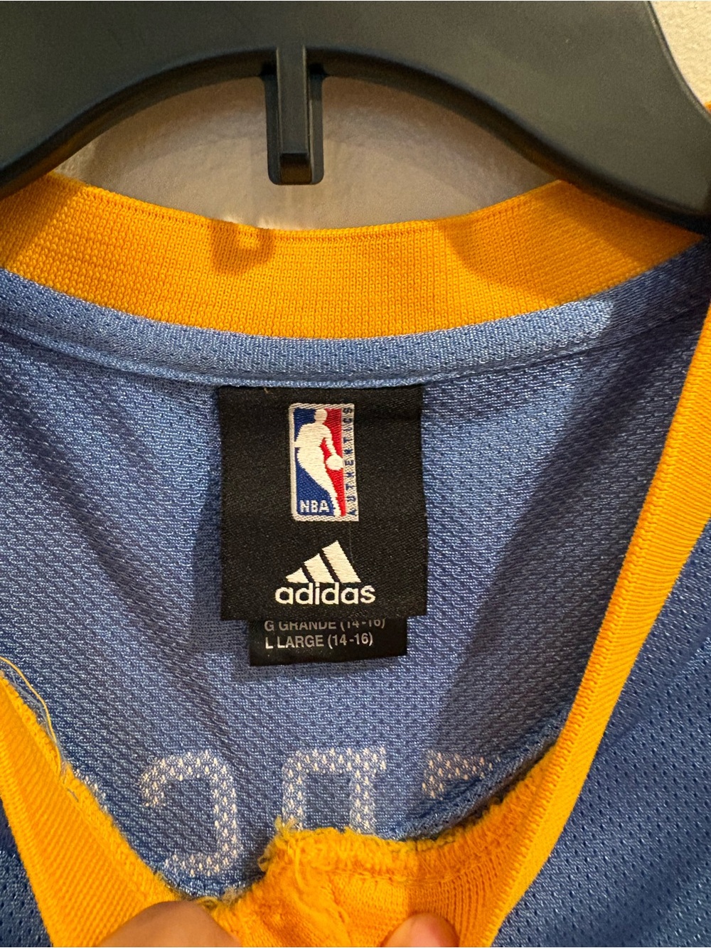 Vintage Adidas NBA Denver Nuggets Allen Iverson #3 Basketball Jersey Kids Sz Lrg - Picture 5 of 12